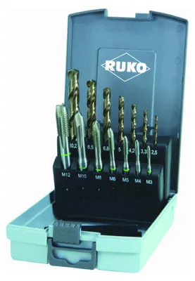 Obrázok produktu pre RUKO 245051RO CNC tap set 14-piece DIN 371, DIN 376 HSSE-Co 5 1 Set