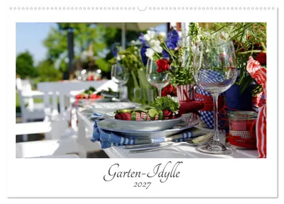 Produktbild von Garten-Idylle 2027 (Wandkalender 2027 DIN A2 quer), CALVENDO Monatskalender