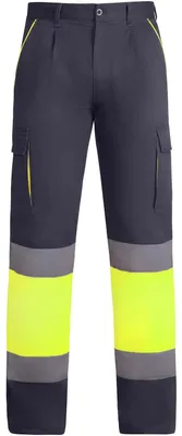 Imagen del producto de Roly Workwear - Pantalones "Enix" para hombre - Seguridad LT6089 (30R) (Amarillo fluorescente/amarillo)