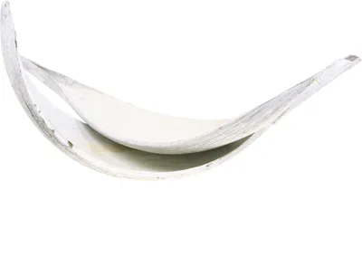 Produktbild von Kokosschale Deko Kokosblatt Weiß gewaschen 500g