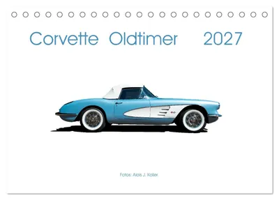Produktbild von Corvette Oldtimer 2027 (Tischkalender 2027 DIN A5 quer), CALVENDO Monatskalender