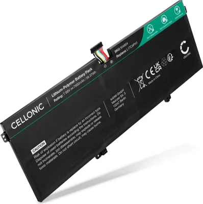 Produktbild von CELLONIC 1x Akku für Notebook Kompatibel mit Lenovo Yoga C930, Yoga C930-13IKB, Yoga 7 Pro, L17C4PH1 - (7600mAh, 7.68V)
