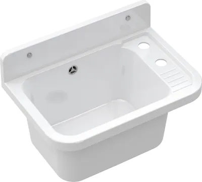 Produktbild von Granitan | Dřez PARON - 50 cm - Bílý - Robustní materiál - S vytahovací baterií