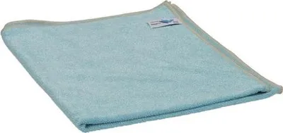 Image de Chiffon microfibre Flipper pour balai à franges 55 x 65 cm bleu, très absorbant, nettoyage domestique et professionnel, durable, 320 g/m²