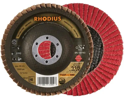 Obrázok produktu pre Lamelový brúsny kotúč Ø 125 mm K40 RHODIUS
