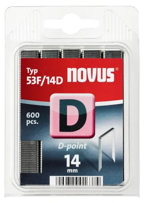 Produktbild von Flachdrahtklammer D Typ 53F/14 mm zn Novus VE à 600 Stück