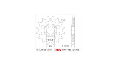 Image de RK Ritzel 525 16Z Racing