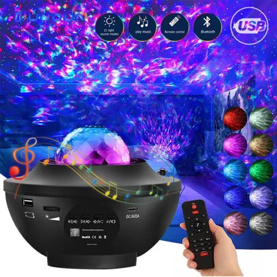 Image de Planétarium Ciel étoilé Projecteur, Lampe projecteur Galaxy pour plafond de chambre, LED Ciel étoilé Projecteur pour enfants adultes cadeau