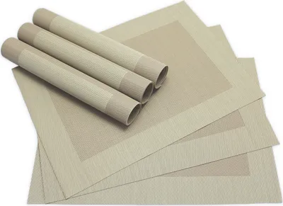 Produktbild von Tischsets BORDA 6er Set Beige als Tischuntersetzer