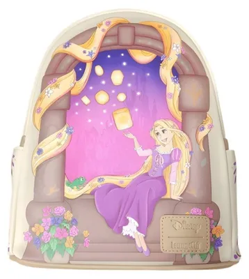 Zdjęcie produktu dla Plecok na plecy Loungefly, Disney, "Zaplątani", Rapunzel z latarniami, wymiary 26 cm