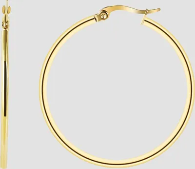 Produktbild von Akzent Edelstahl Creolen, IP Gold, goldfarbig
