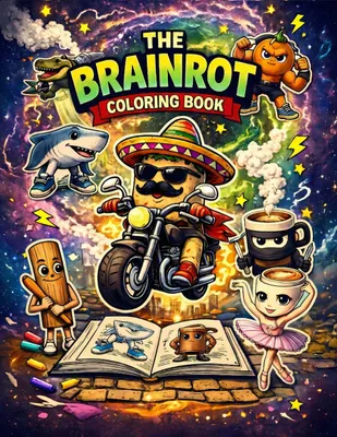 Produktbild von Das Brainrot-Malbuch: Das ultimative lustige virale Meme-Malbuch – Steal A Brainrot-Aktivitätsbuch als Geschenk
