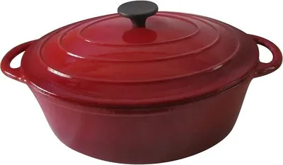 Imagen del producto de Olla de hierro fundido esmaltada Silecomplaza, línea Normandie, 27 x 33 cm
