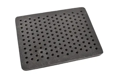 Obrázok produktu pre SEZAM rošt na kachle 30 x 22,5 cm liatinový liatinový rošt s otvormi krbový rošt štvorcový rošt na popol stolový rošt na kachle rošt na kachle krbový rošt