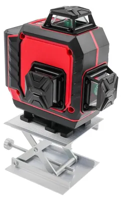 Image de Laser à lignes croisées avec niveau - 16 lignes - autonivellement de 3° - télécommande - 515 nm - sans batterie - rouge