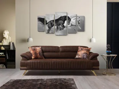 Produktbild von Sofa Design Sofas Polster Couchen Kunstleder Relax Moderne Dreisitzer 3 Sitzer