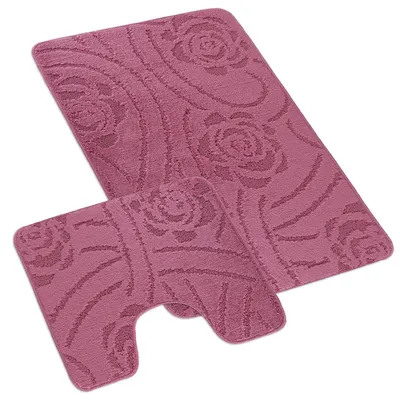 Image de Tapis de salle de bain BANY, UNI PINK LILA 60x100cm