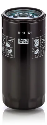 Produktbild von Ölfilter MANN-FILTER W 11 024 Anschraubfilter für FORD F-Max Cargo
