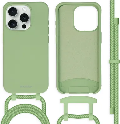 Obrázok produktu pre imoshion Farebný zadný kryt s odnímateľným káblom pre Apple iPhone 15 Pro - Zelený