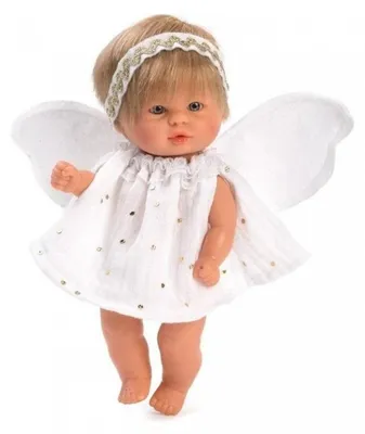 Produktbild von Bomboncin-Puppe mit Kleid und Engelsflügeln, 20 cm