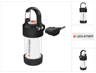 Zdjęcie produktu dla LED Lenser ML4, latarnia kempingowa na baterie, czarna, biała, poliwęglan (PC), zawieszka, IP66, 300 lm