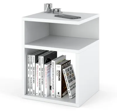 Productafbeelding van INNOVAHOME Bijzetter, nachtkastje, 30x32x41 cm, wit, mat