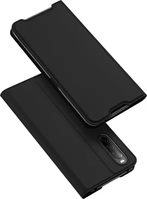 Zdjęcie produktu dla Etui książkowe "Dux Ducis" kompatybilne z etui na telefon Xiaomi Poco F4 GT z funkcją podstawki i miejscem na karty, czarne