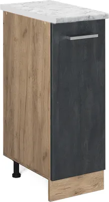 Zdjęcie produktu dla Szafka apteczna Vicco R-Line Czarny beton 30 cm BP Marmur, Model 47562