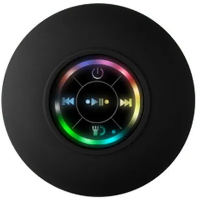 Produktbild von Wasserdichter Bluetooth-Lautsprecher mit LED-Licht, Bluetooth-Lautsprecher für den Bad, tragbarer Bluetooth-Lautsprecher