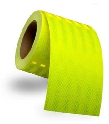 Zdjęcie produktu dla Samoprzylepna, odblaskowa taśma foliowa o wysokiej wydajności fotometrycznej, 5 m x 5 cm, zielona