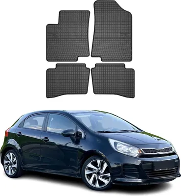 Immagine prodotto di 2011-2017 Kia Rio tappetini in gomma nero 4 pz