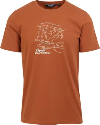 Image de Regatta - "Cline VIII" T-shirt pour homme RG9976 (3XL) (Terre cuite rouge)