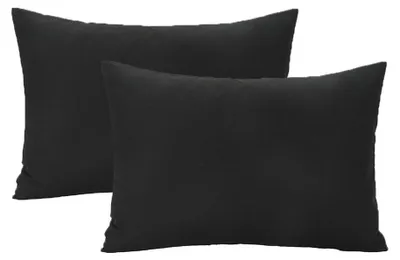 Produktbild von Kissenbezüge – 51 x 76 cm – 2 Stück – Hotelqualität – Kissenschoner – Schwarz