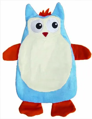 Produktbild von Eule Wärmflasche Überbezug Bezug Wärmeflasche bezug Wärmkissen Flasche Eulestil Blau