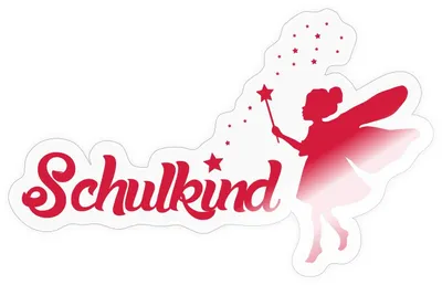 Produktbild von Spreadshirt Einschulung Schulkind Fee Sternenstaub Mädchen Sticker Aufkleber, 10 x 10 cm, Transparent glänzend