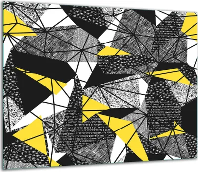 Produktbild von Herdabdeckplatten Glaskeramikkochfeld-Abdeckung Spritzschutz Glas 60x52cm Muster