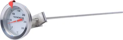 Image de Thermomètre de cuisson en acier inoxydable de 30 cm avec pince, pour aliments, viande et cuves de vinification artisanale
