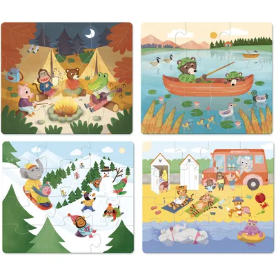 Immagine prodotto di Puzzle in legno Avventura 4in1