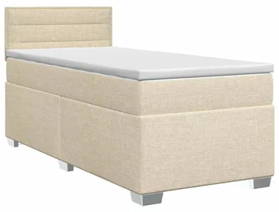 Obrázok produktu pre Posteľ boxspring s matracom Krémová 80 x 200 cm Látka