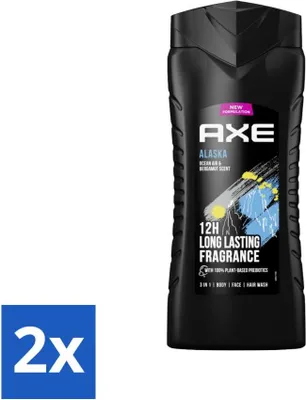 Produktbild von Ax XL – 3-in-1 Duschgel – Alaska – Meeresbrise & Bergamotte – 12 Stunden langanhaltender Duft – 400 ml - Vorteilspack - 2 Stücke