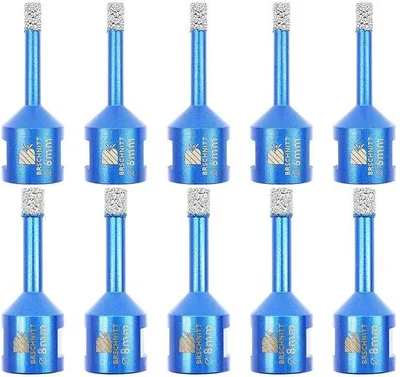 Produktbild von Diamantbohrer Set 6 mm & 8 mm - 10 Stück für Porzellan und Stein