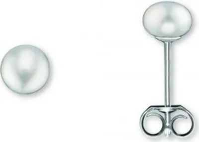 Produktbild von Ohrstecker Süßwasser-Zuchtperle 925/- Silber rhodiniert