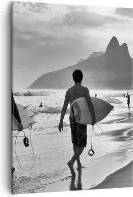 Produktbild von Bild auf Leinwand - Leinwandbild - Einteilig - Meer Welle Surfen - 50x70cm - Wand Bild - Wanddeko - Wandbilder - Leinwanddruck - Kunstdruck - Wanddekoration - Leinwand bilder - Wandbild - PA50x70-3745