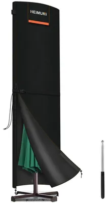 Produktbild von Sonnenschirm Schutzhülle Ampelschirm Abdeckung 295x80cm Wetterfest UV-Beständig Winddicht 420D Oxford
