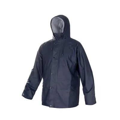Produktbild von Blaue, elastische Regenjacke mit Verstärkung XL