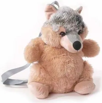 Produktbild von Inware Kindergarten Rucksack Wolf, grau/beige