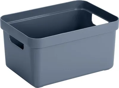Produktbild von Sunware 09600687, Ablageschale, Blau, Rechteckig, Kunststoff, Einfarbig, 13 l