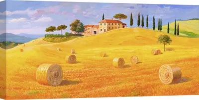 Zdjęcie produktu dla Obraz na płótnie - Adriano Galasso, Wzgórza w Toskanii - 120 x 60 cm