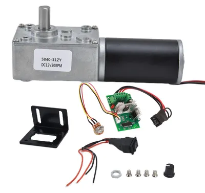 Obrázok produktu pre Motor s prevodovkou 12 V, príslušenstvo k turbovítkovému redukčnému zariadeniu s hriadeľom 8 mm, 5840-31ZY12V50 ot./min