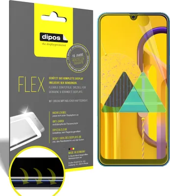 Obrázok produktu pre 3x ochranná fólia pre Samsung Galaxy M31, 100% pokrytie displeja, dipos Flex